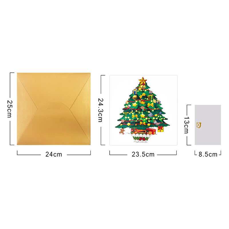Season’s Tree of Light 3D Pop Up Christmas Card
