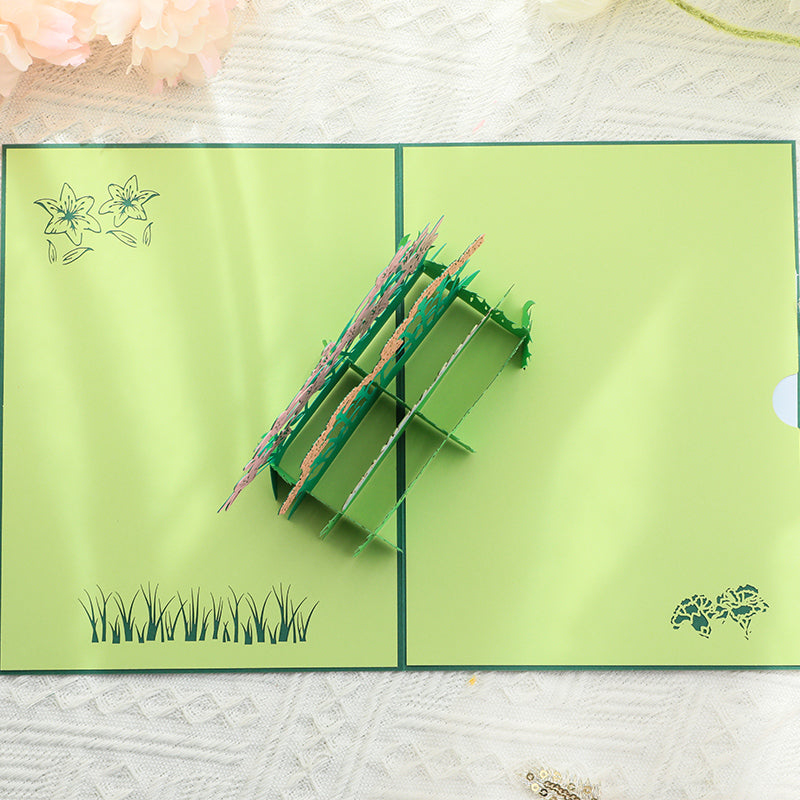 Healing Blooms 3D Pop Up Get Well Soon Card