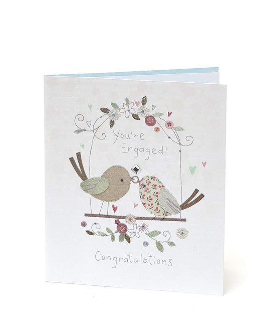 Love Birds Engagement Card 