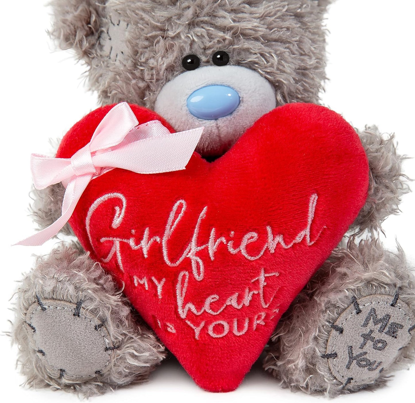Me to You 7" Padded Heart Bear for Girlfriend