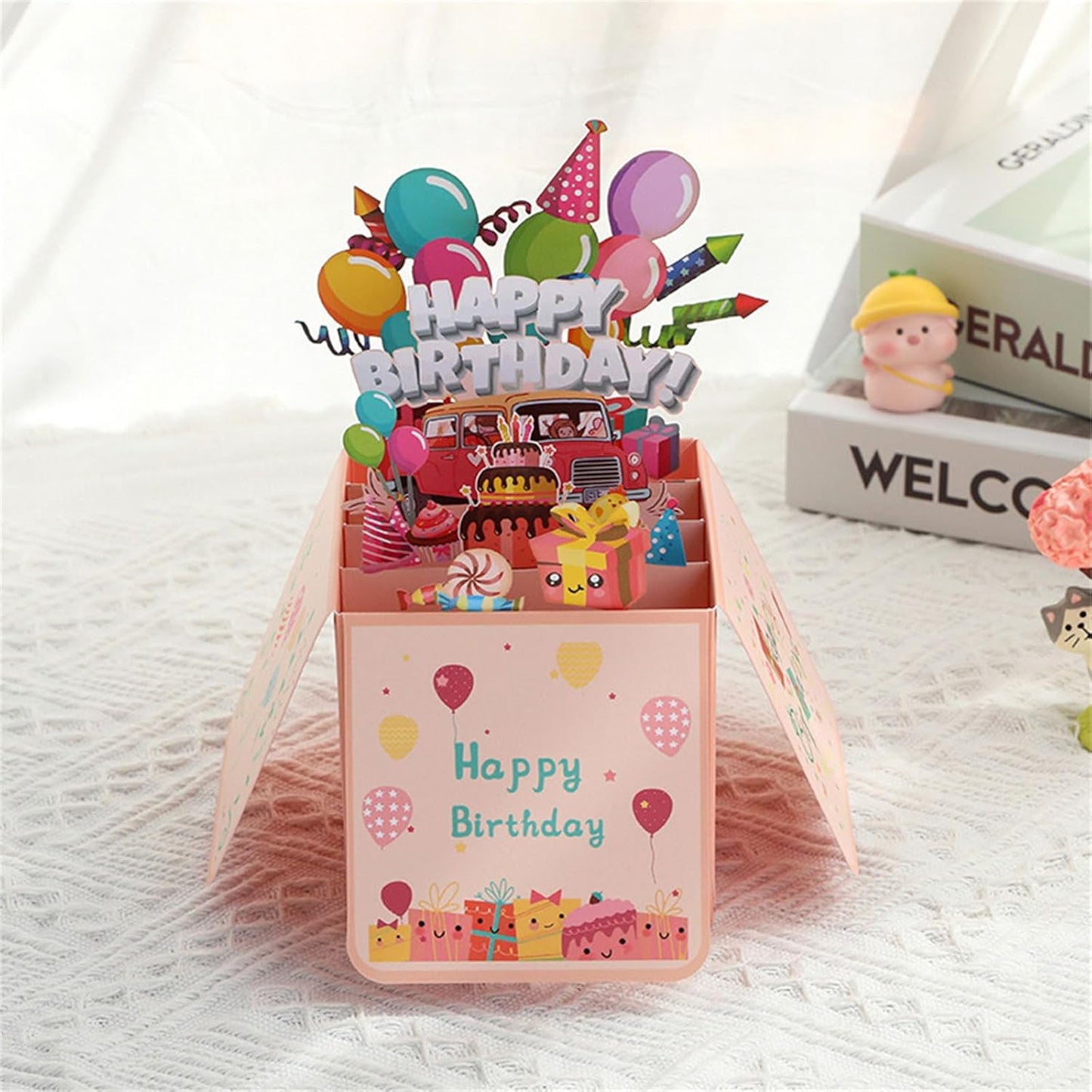 Celebration Burst 3D Pop Up Birthday Box Card