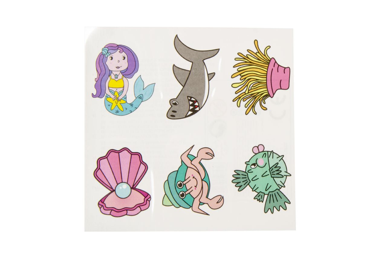 6 Pieces Sea Animals Tattoos