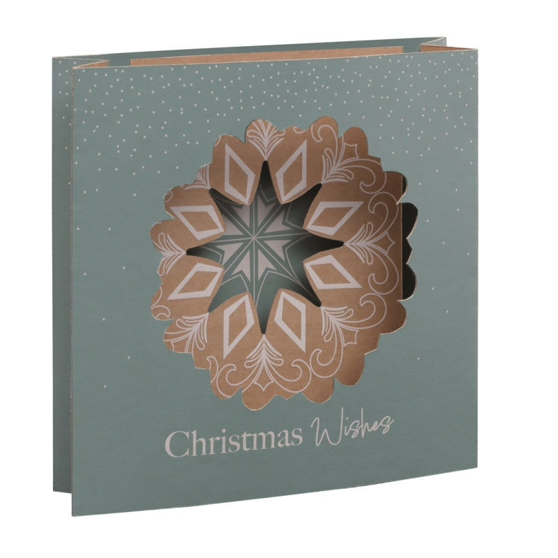 Pack of 5 Luxury Handmade Nordic Kraft Design Christmas Cards
