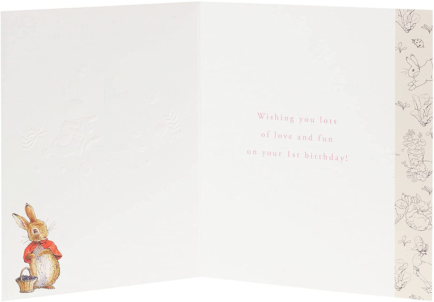 Peter Rabbit Age 1 Special Girl Birthday Card
