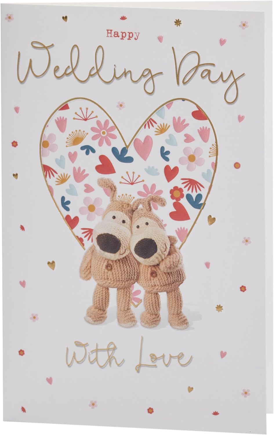 Boofle Cute Design With Love Wedding Day Congratulations Card