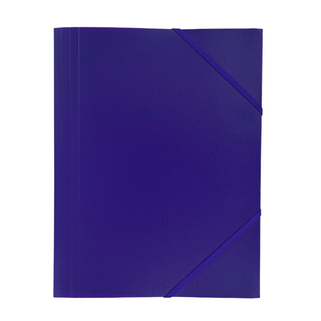 Pack of 120 A4 Purple 3 Flap Folders with Elasticated Closure