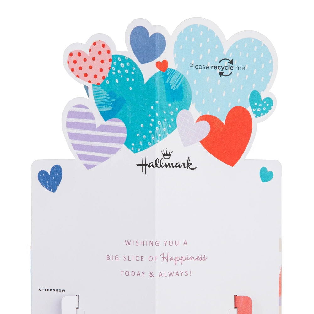 3D Pop-Up Colourful Cake Design Wedding Card