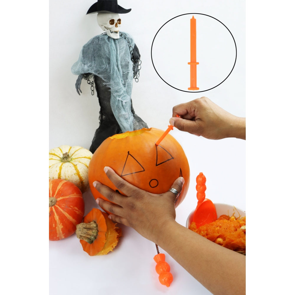 12 Packs of 3 Pieces Halloween Pumpkin Carving Tool Set