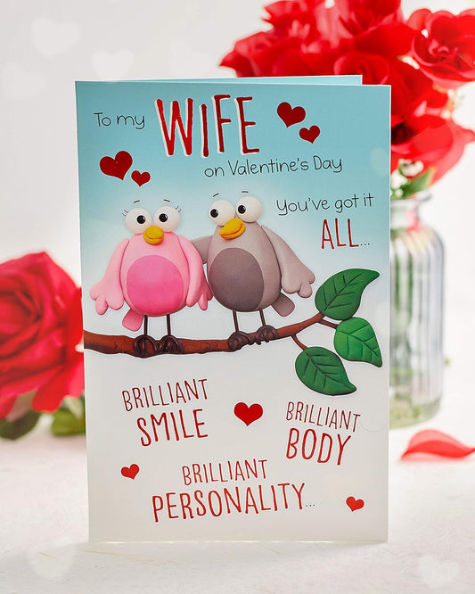 3D Pop Out Wife Valentine's Day Card