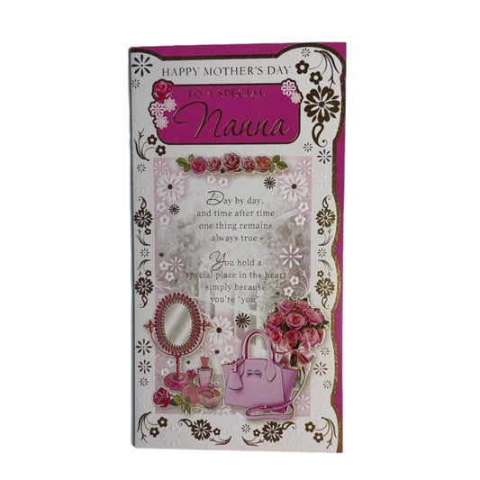To A Special Nanna Mirror And Purse Design Mother's Day Card