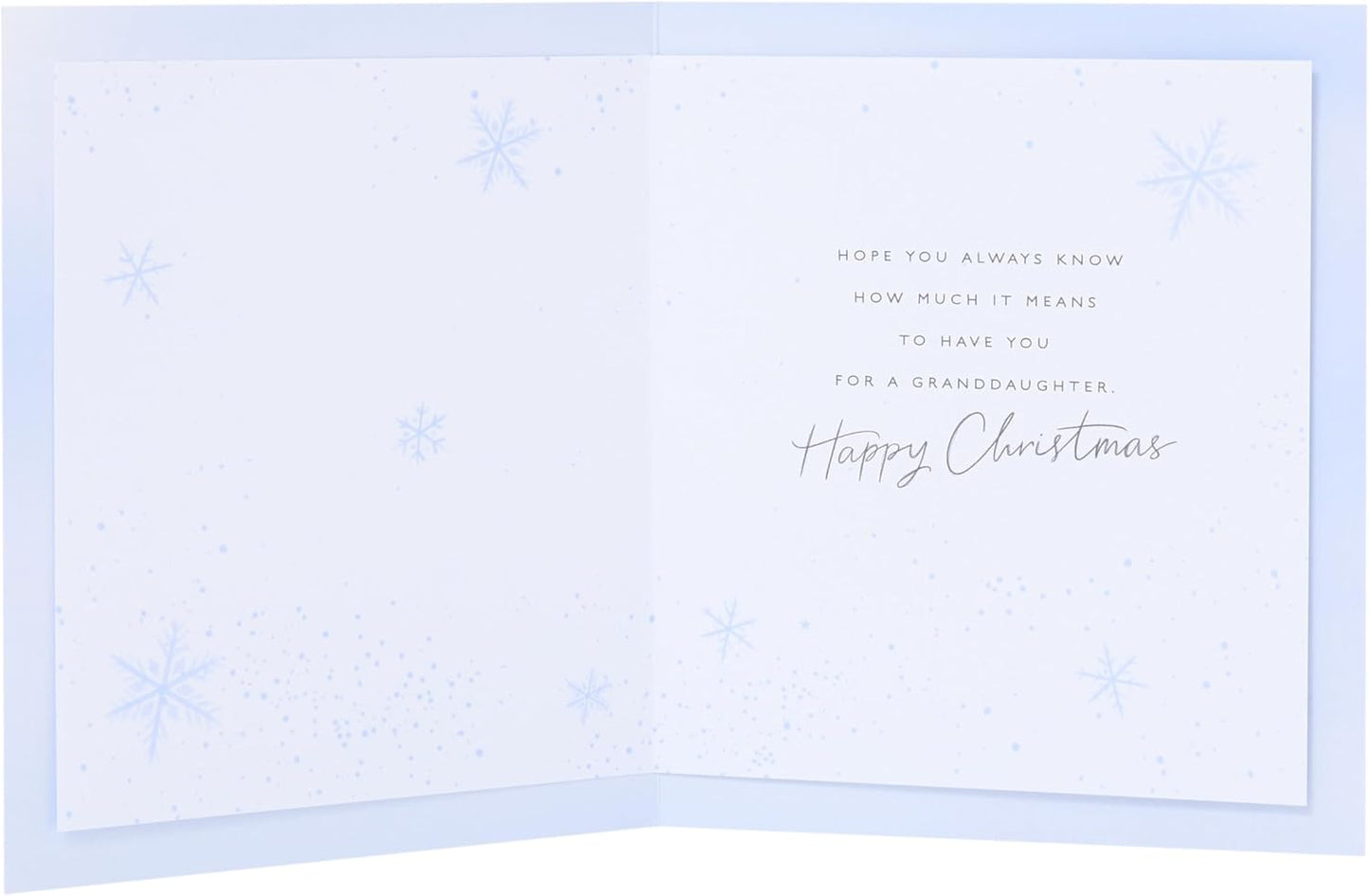 Girl in Hat & Scarf Granddaughter Christmas Card