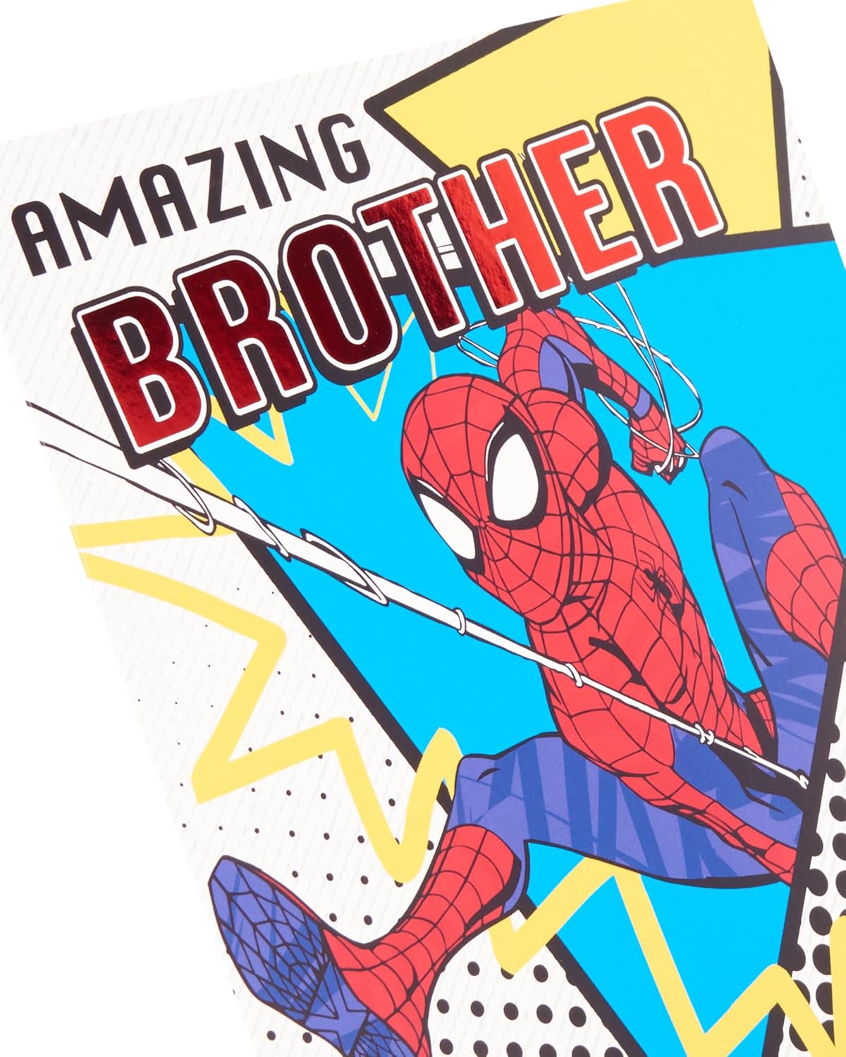 Marvel Spider-Man Classic Comic Design Brother Birthday Card