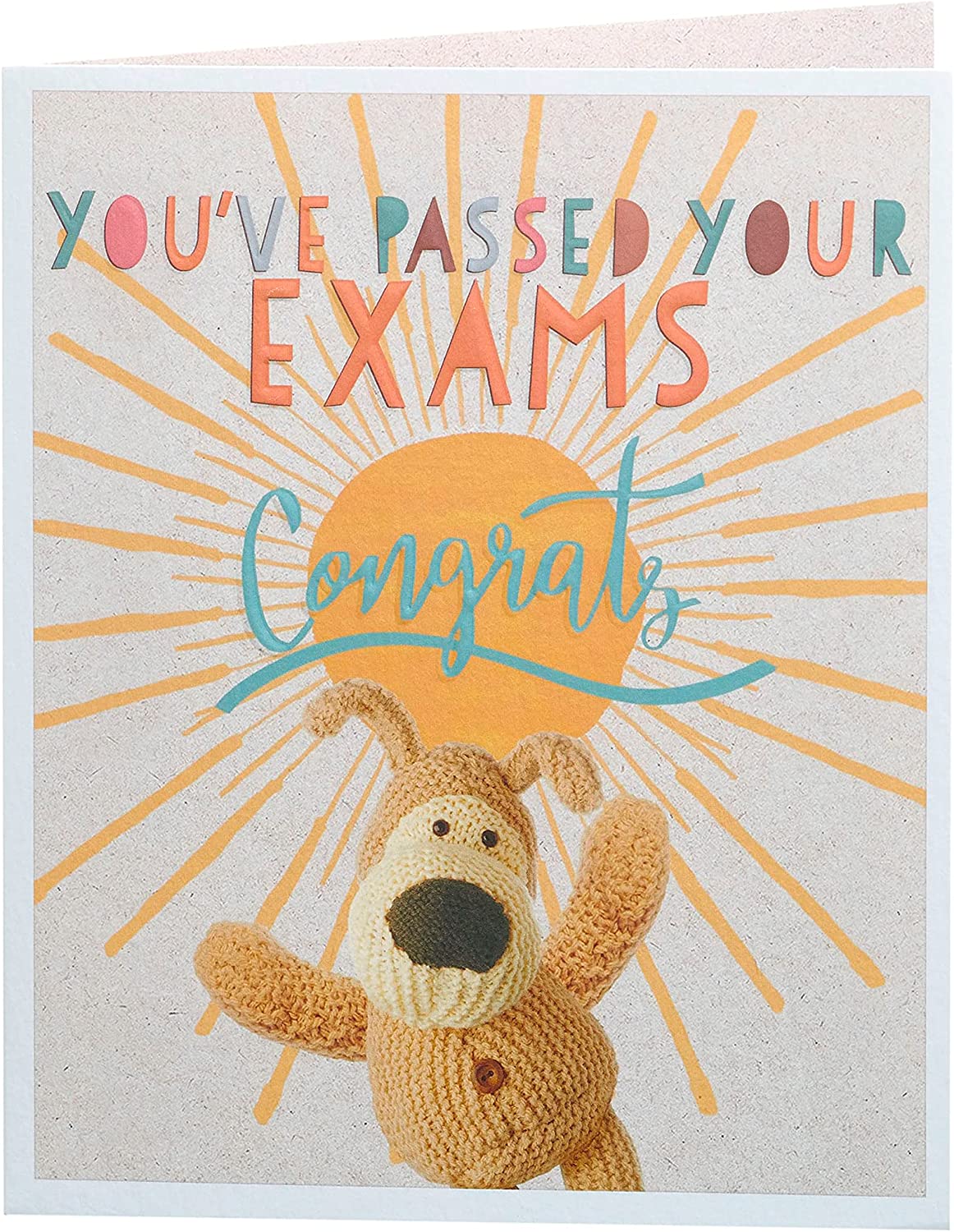 Boofle Cute Design Passing Exams Congratulations Card 