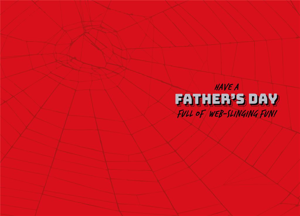Amazing Dad Spiderman Design Father's Day Card