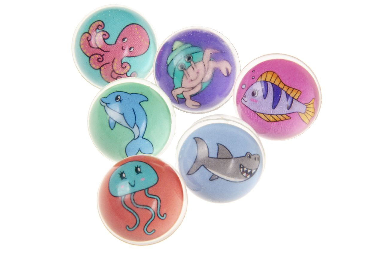 Pack of 50 Sea Animals Bouncing Ball 32mm