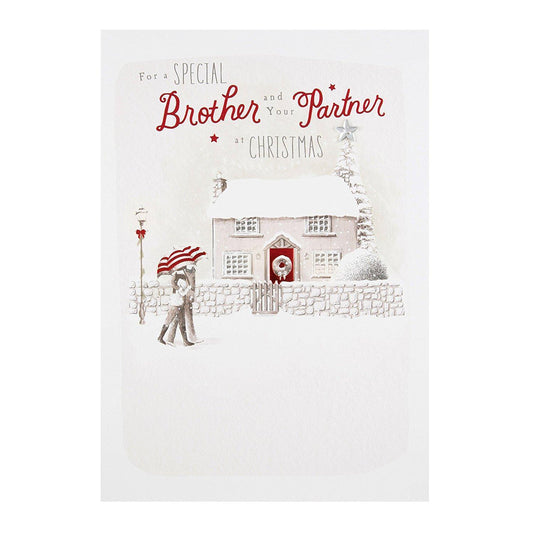Brother and Partner "Happiness" Christmas Card 