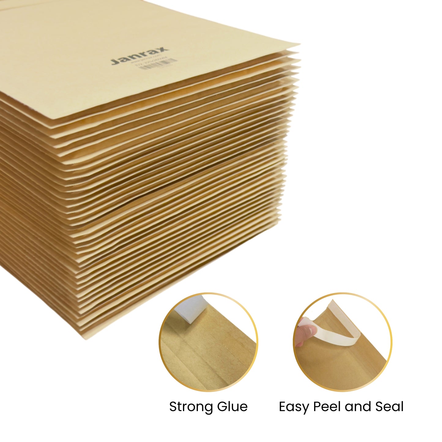 Bubble Lined Size 0/C Padded Brown Postal Envelope by Janrax