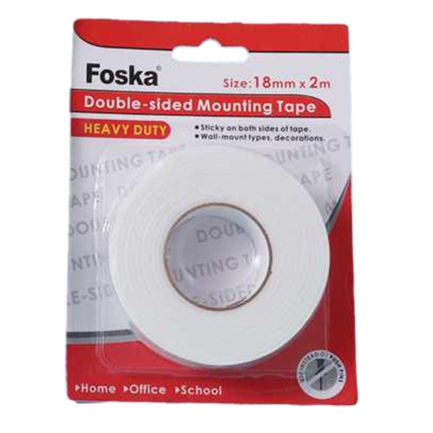 Heat Resistant Double Sided Tape 18mm x 2M
