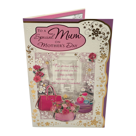 To A Special Mum Simply Wonderful Mother's Day Card