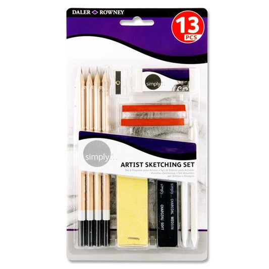 Pack of 13 Pieces Artist Sketching Set