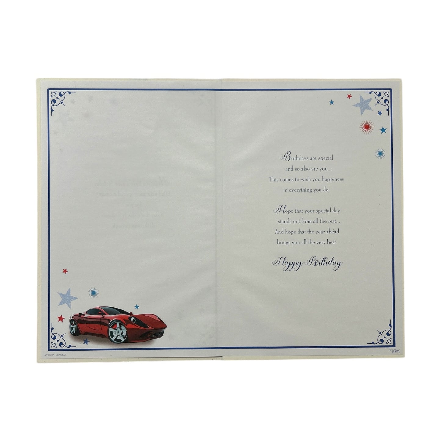 Age 18 Sport Car Design Sentimental Birthday Card