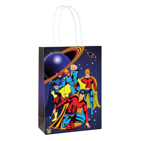 Pack of 6 Super Hero Party Bags with Handles