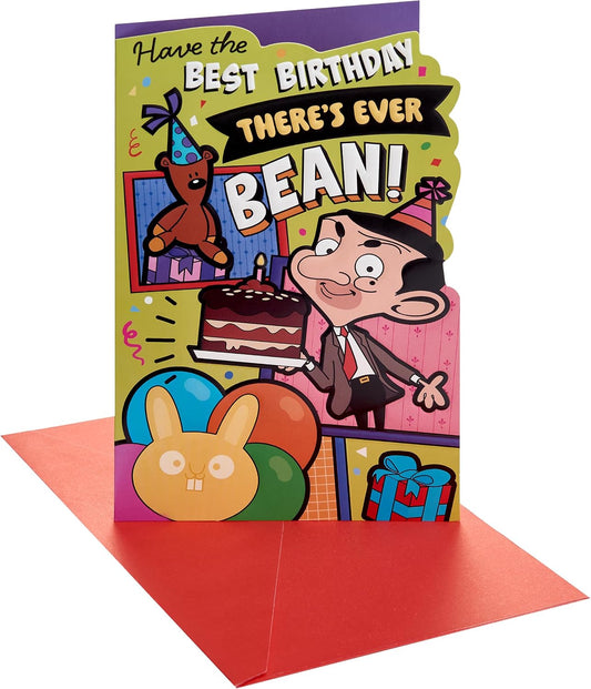 Mr Bean Cartoon Design Birthday Card