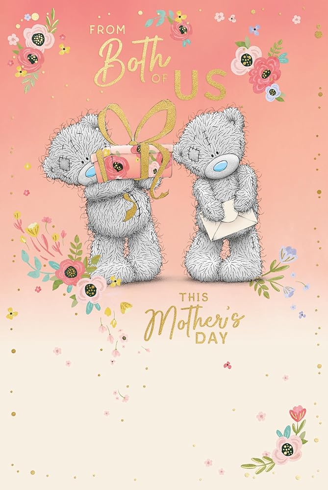 Bears With Gift From Both Of Us Mother's Day Card