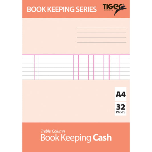 A4 Book Keeping Cash Book