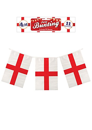 72FT England Flag St Georges Day Cross Bunting 66 Flags