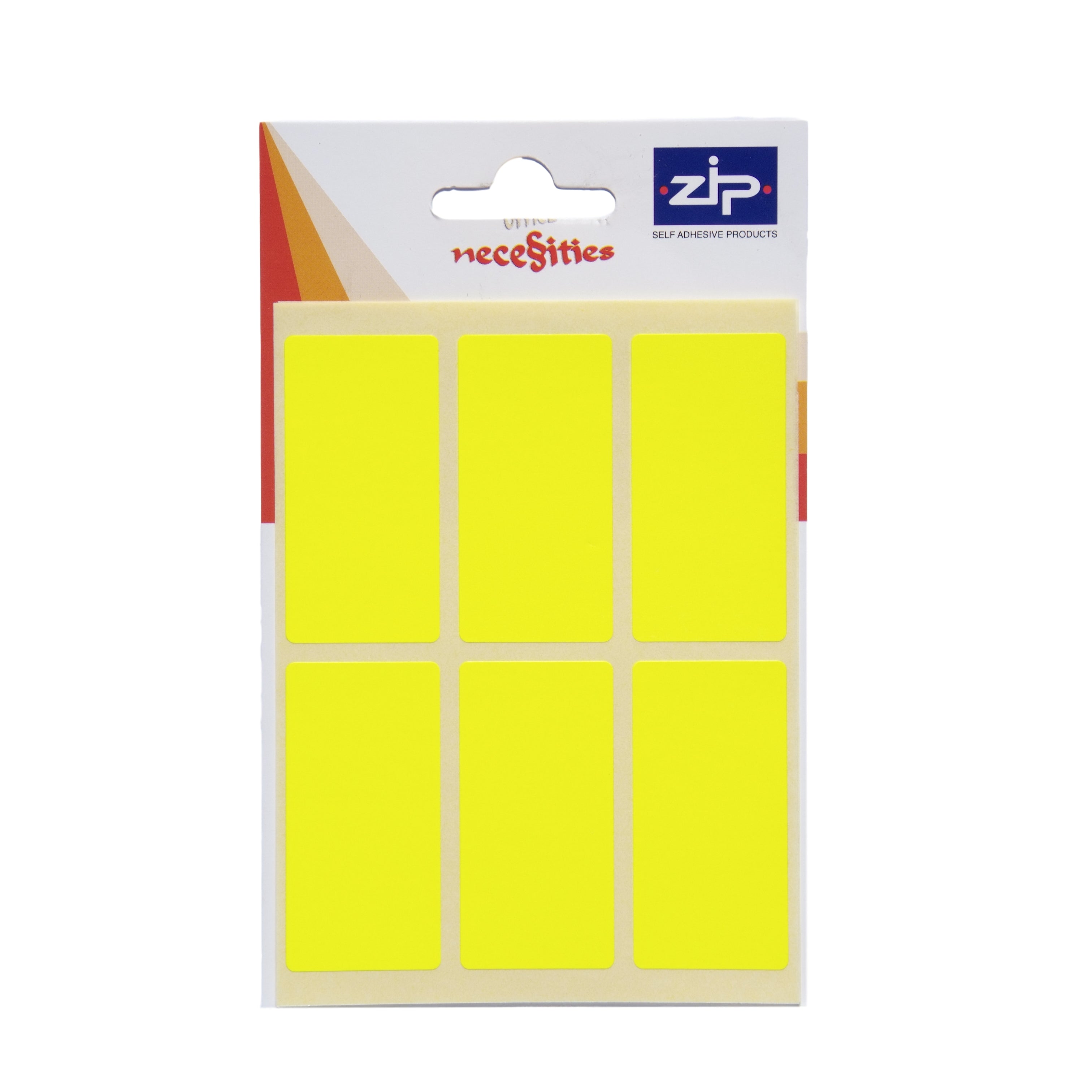 Pack of 24 25 x 50mm Fluorescent Yellow Labels– Shop Inc