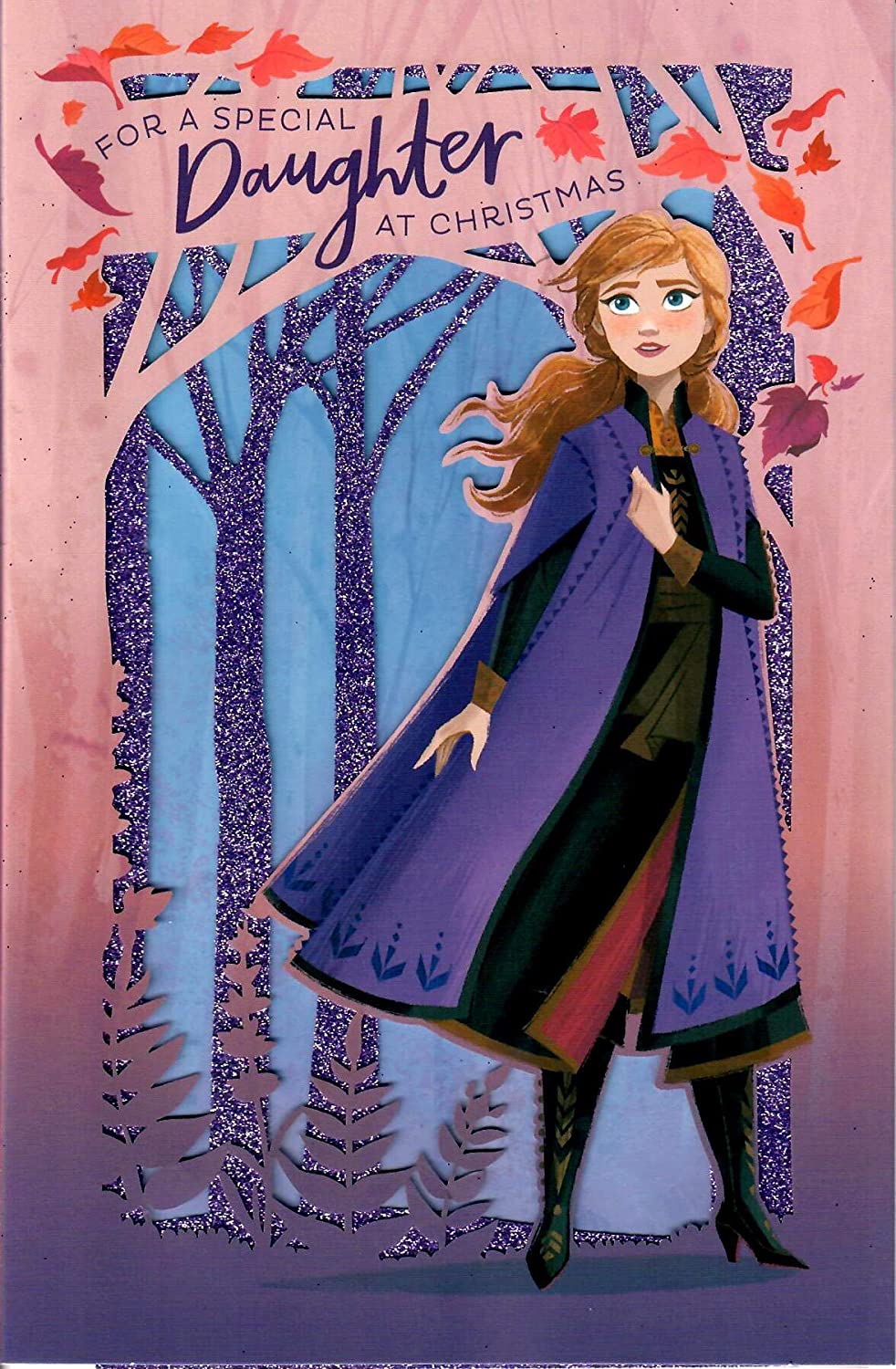 For Special Daughter Princess Anna Design Glitter Finished Christmas C ...
