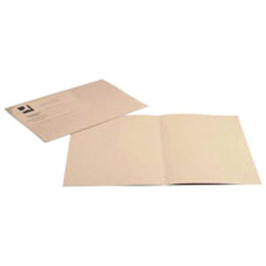 Q-Connect Square Cut Folder Lightweight 180gsm Foolscap Buff (Pack of 100) KF26032