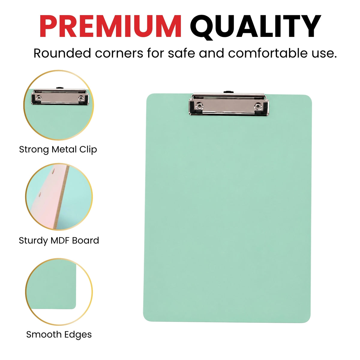 Rigid Mdf A4 Erasable Blue Whiteboard Clipboard