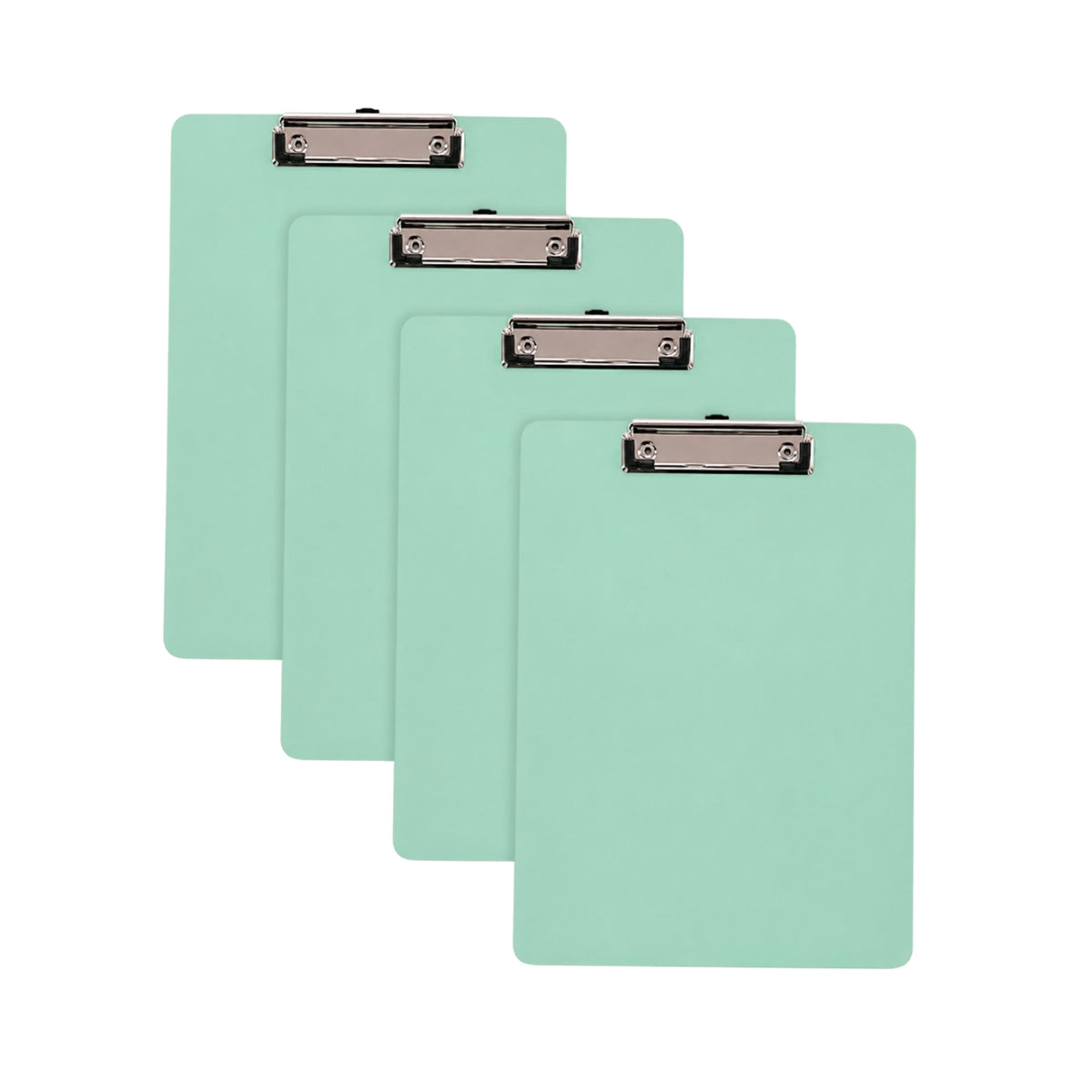 Pack of 4 Rigid Mdf A4 Erasable Blue Whiteboard Clipboards