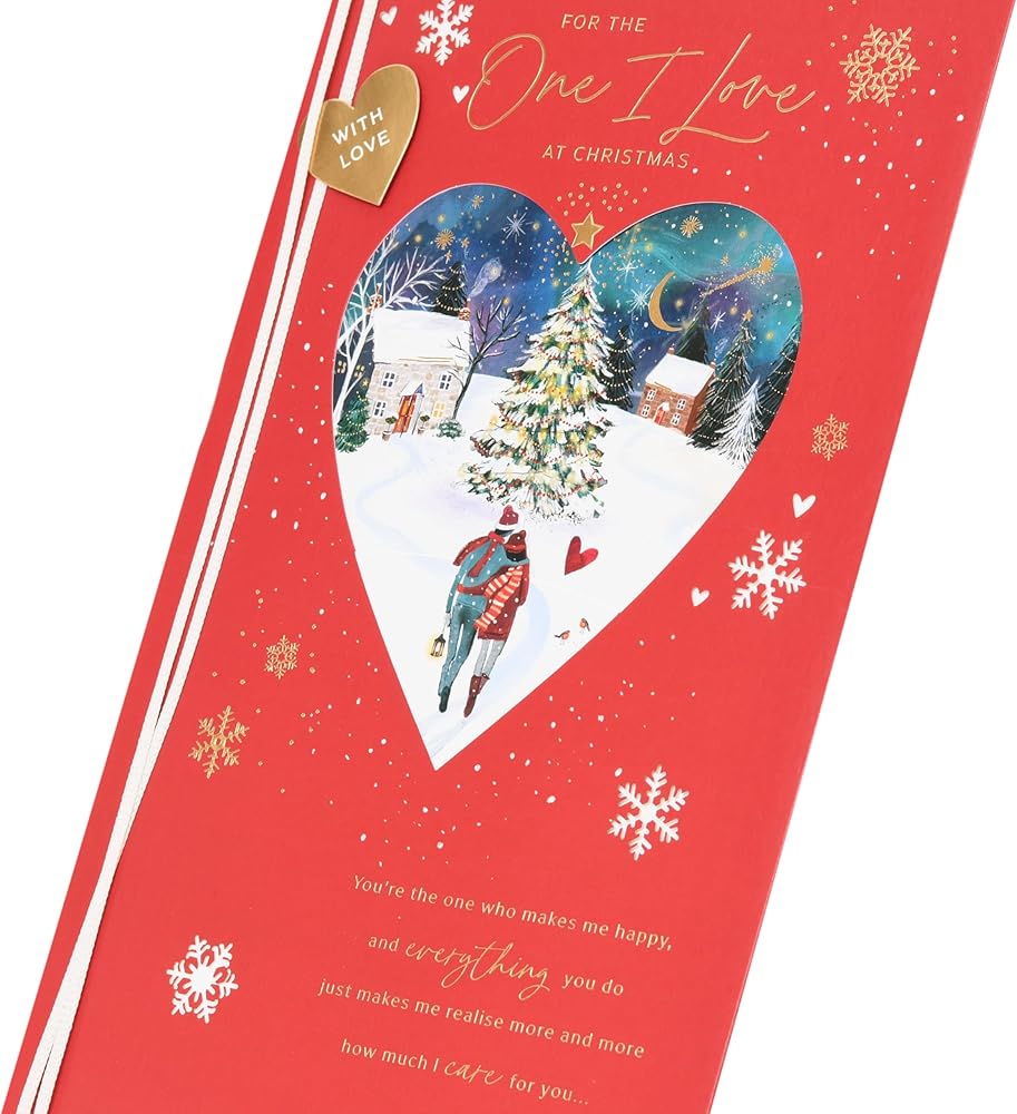 Winter Scene One I Love Christmas Card