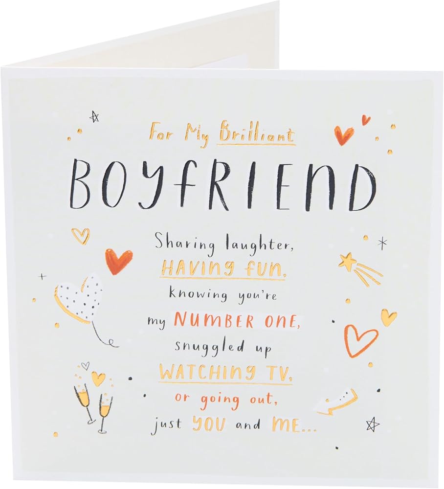 Sweet Rhyme Design Boyfriend Valentine's Day Card