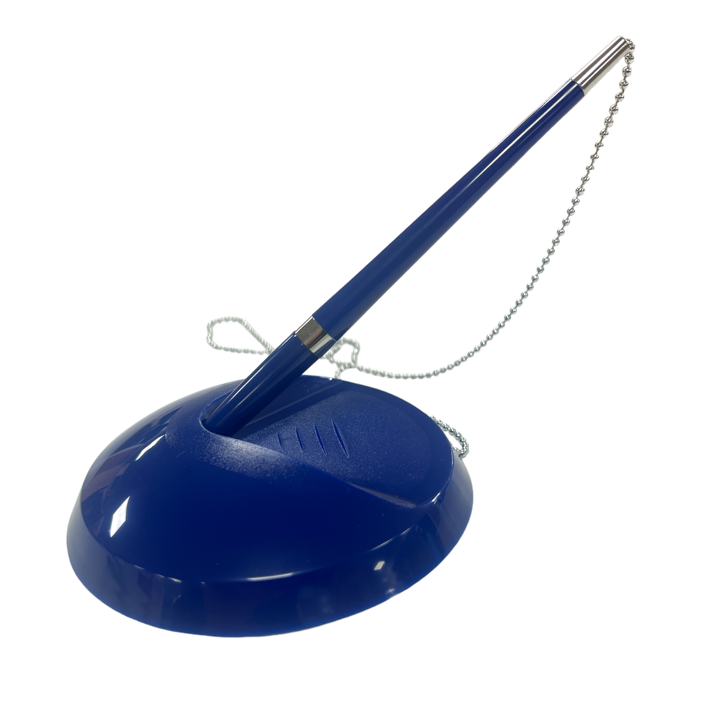 Pack of 4 Blue Reception Desk Pens with 12 Blue Medium Point Ballpoint Pen Refills