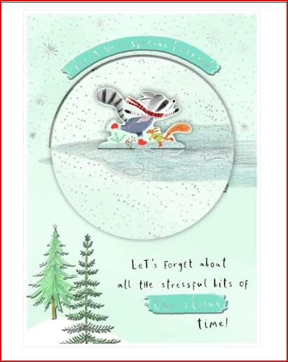 Let's Forget About All The Stressful Bits Special Friend Christmas Card