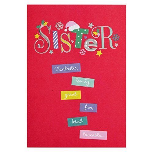 Christmas Card To Sister 'Fun Kind And Loveable' 