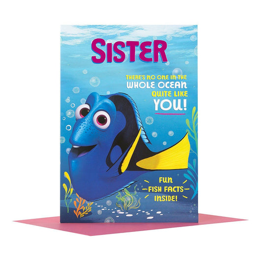 Finding Dory Sister Birthday Card 'Fish Facts' 