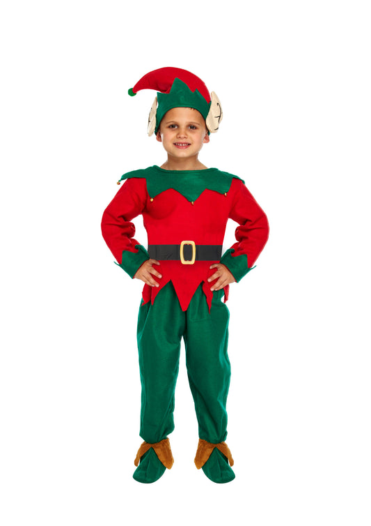 Child's Christmas Elf Fancy Dress Costume 4-6 Year Olds