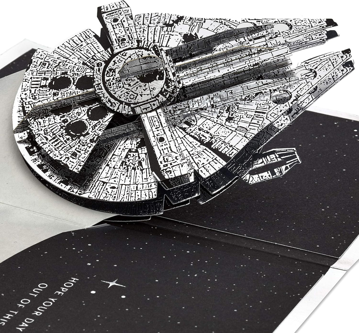 Star Wars Millennium Falcon 3D Pop-Up Any Occasion Birthday Fathers Day Card