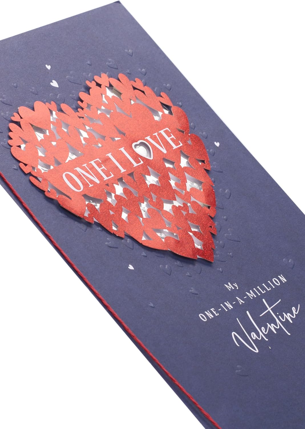 Stunning Red Heart Design For The One I Love Valentine's Day Card