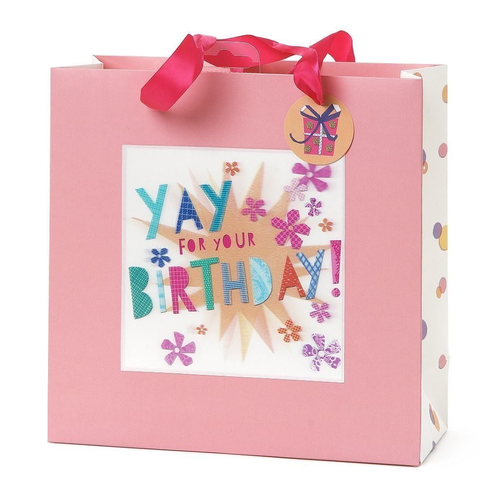 3D Large Yay For Your Birthday Gift Bag Birthdays 