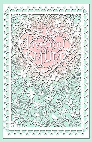 Mum Love You Laser Cut Mother's Day Lovely Greeting Card