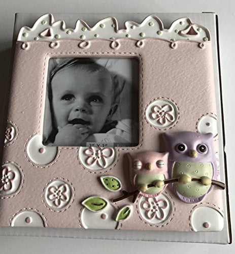 Baby Owl Series Girls Pink Small Photo Frame - 3"x3" Picture