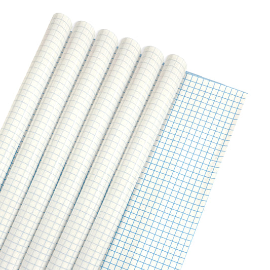 Pack of 12 Janrax 33cm x 1m Clear Glossy CPP 0.06mm Thick Self-Adhesive Book Cover Rolls