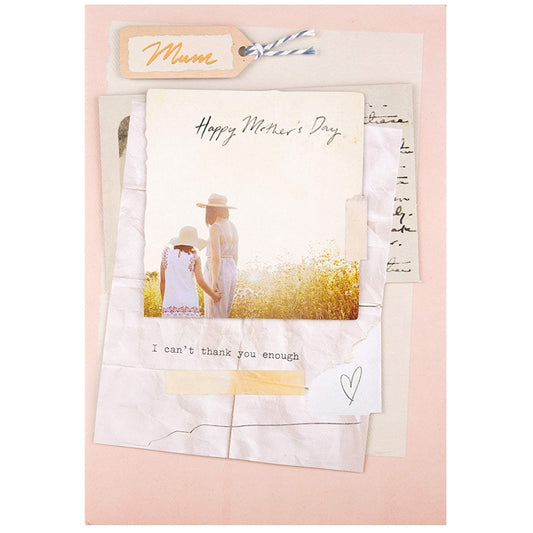 For Mum Scrapbook Style Design Mother's Day Card 