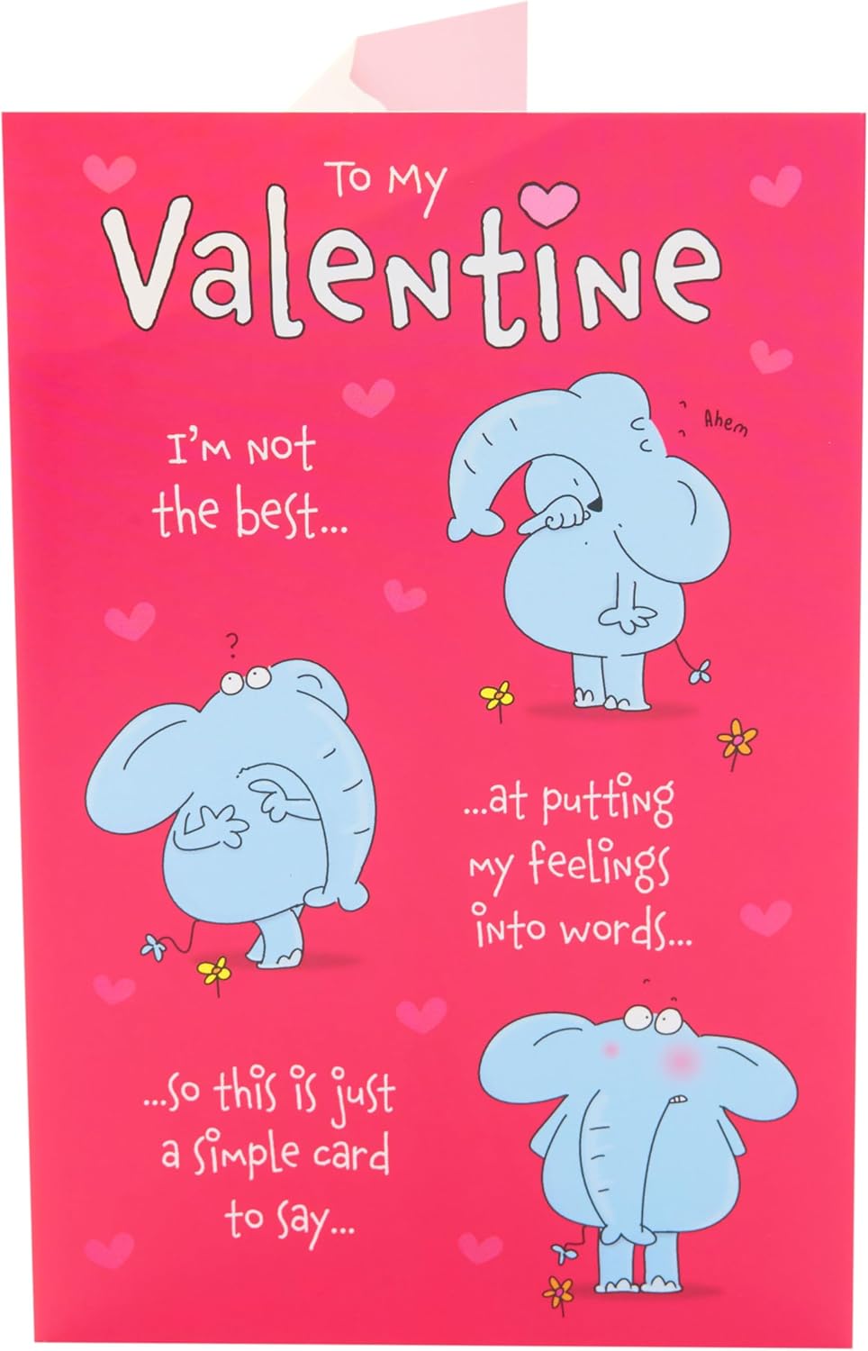 Elephant Design Valentine's Day Card for Him/Her/Partner
